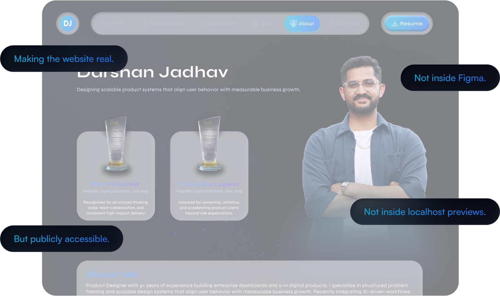 Portfolio landing page — fully deployed